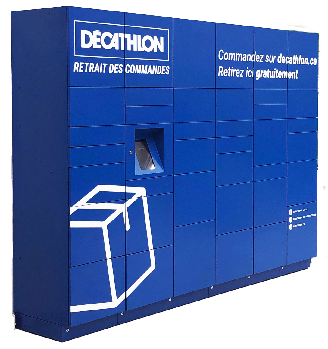 Smart Locker in Decathlon 